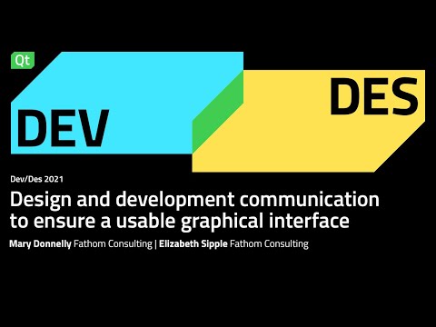 Design and Development communication to ensure a usable graphical interface