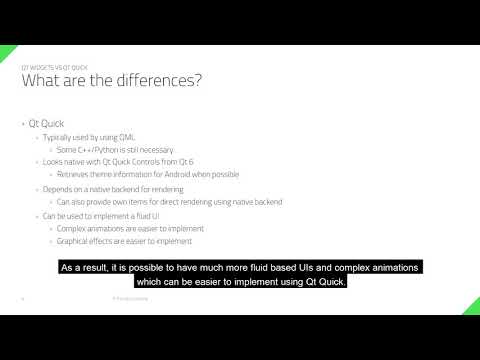 Qt Widgets or Qt Quick