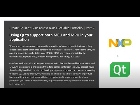 Using Qt to Support Both MCU and MPU in Your Application {On-demand webinar}